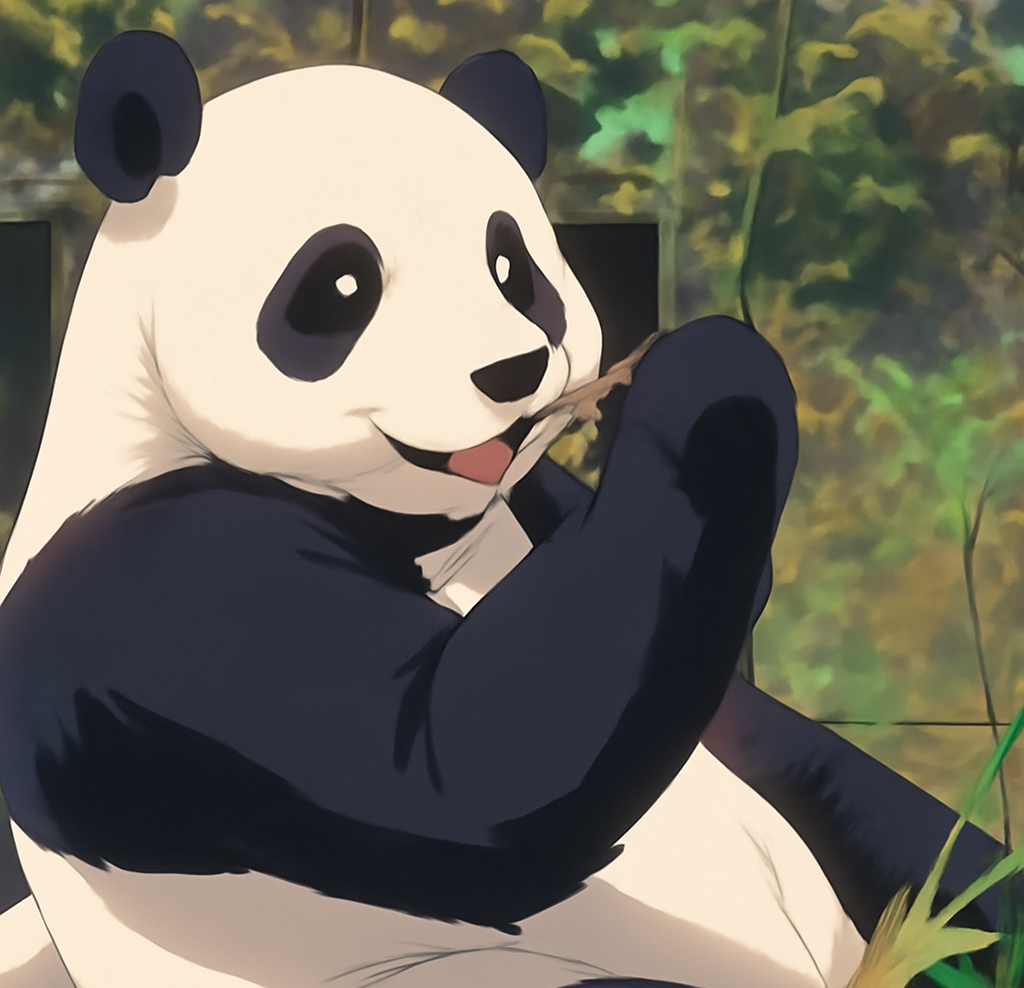 かっこいいデザインのパンダイラスト