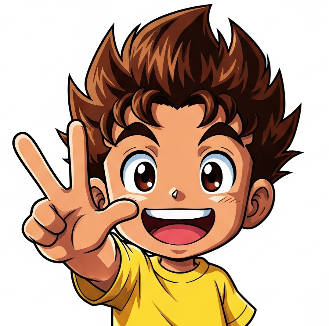 ピースのイラスト かっこいい男子