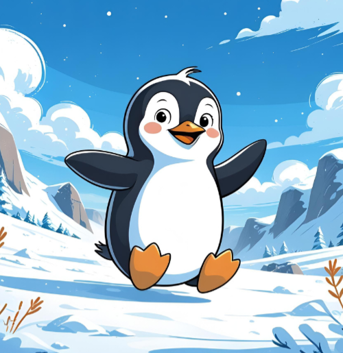 ペンギンのイラスト かわいい基本ポーズ